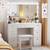 Vanity with Lighted Mirror - Makeup Vanity Desk with Power Outlet and 7 Drawers, 1 thumbnail