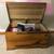 Vintage Hand Crafted Solid Wood Storage Chest 3 thumbnail