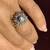 Natural Diamond in18K White Gold Engagement or Cocktail Ring (Size 7) 24 thumbnail