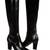 Sexy Black Patent Leather Thigh High Boots - Sz 8.5 2 thumbnail