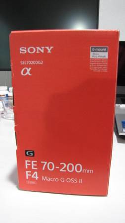 SONY SE 70-200 F/4 Macro G OSS II Lens : brand new in box 1