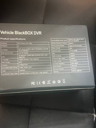 3-Lens WiFi Dash Cam with FHD 1080P .64GB tf card (Belleview fl)63687882971265123