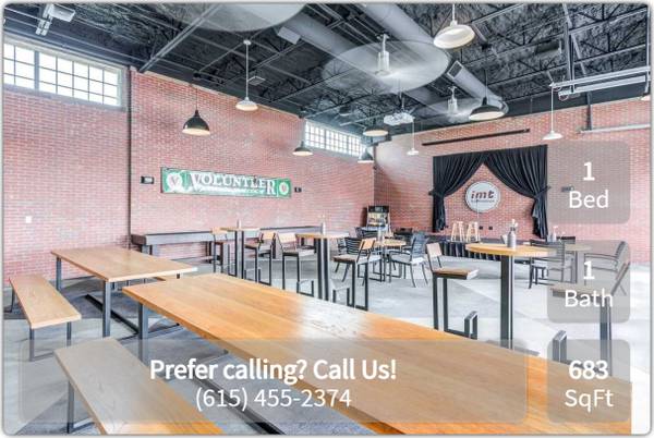 $1,770 / 1br - 683ft2 - Luxe details, great finishes, huge closets, large custom cabinets (Nashville - First Tennessee Park)63680301454593121