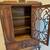 Antique depression era walnut China cabinet 4 thumbnail
