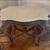 Antique Marble Turtle Top Parlor Table with 3 Needlepoint Chairs 4 thumbnail