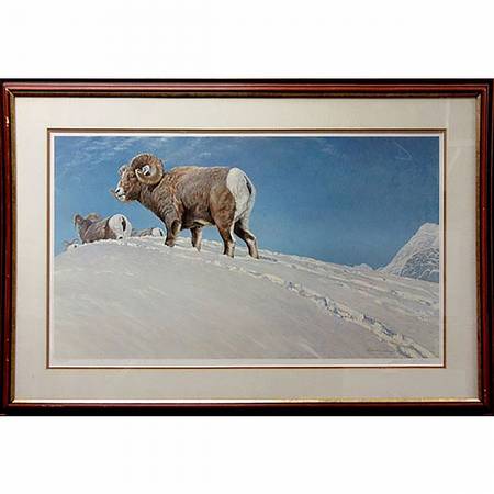 Robert Bateman - Limited Edition Print - "Last Look - Bighorn Sheep" 1