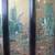 ASIAN 4 WALL ART PANELS FRAMES GLASS W STONE PICTURE 4 thumbnail