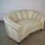 1950's Art Deco Channel Tufted Loveseat Sofa 13 thumbnail