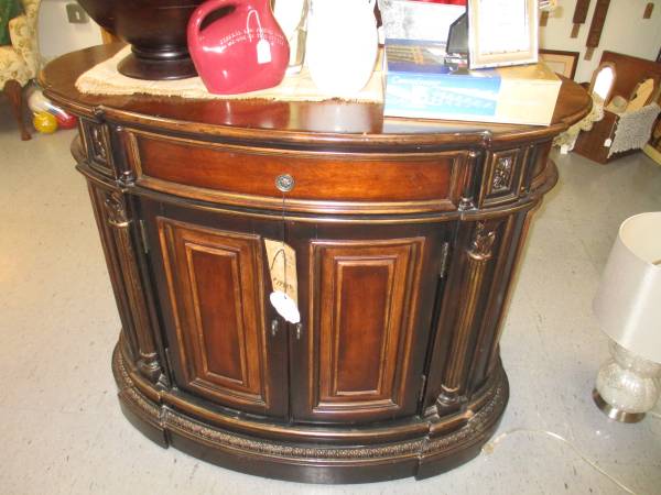 Hooker Oval Side Cabinet 1