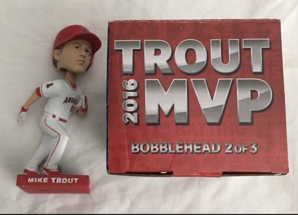 angels baseball running Mike Trout MVP BOBBLEHEAD #2 of 3 1
