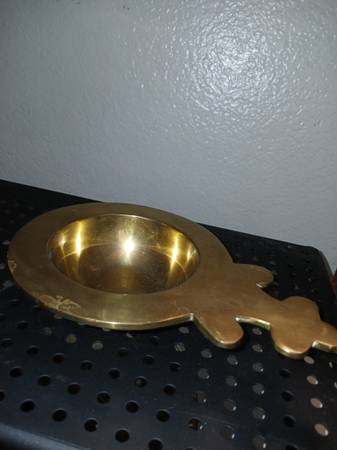 Valmazan Sarried Heavy Handled Brass Bowl Made In Spain 1