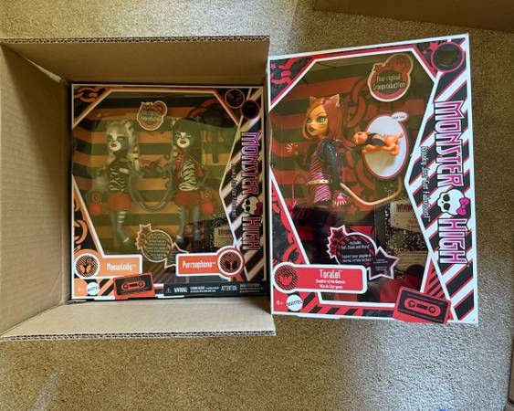Monster High Creeproduction Toralei + Werecats Twins Set of 2 NIB dolls 1