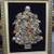 Large Vintage Framed Costume Jewelry Christmas Tree 1 thumbnail