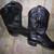 Women's Western Black Boots, 8 medium, Dan Post,  used for dancing 2 thumbnail