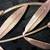 BIG METAL LEAVE WALL DECOR BRONZE WITH GOLD GLITTER 10 thumbnail