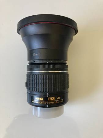 Nikon 18-55 mm f/3.5-5.6G VR AF-P DX Zoom-Nikkor - $30 (novato)63471321060483120