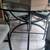 Kitchen beveled glass table w/ 4 grey chairs 2 thumbnail