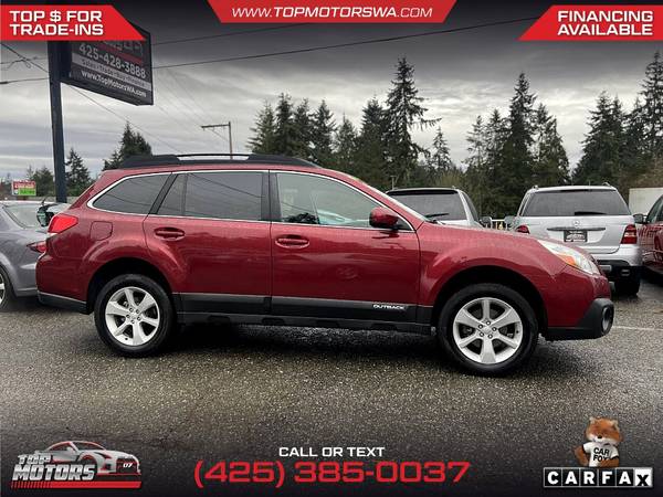 $111/mes - 2013 Subaru Outback 25i Premium AWD Wagon CVT - $7.999 (23410 Highway 99, WA 98026)63438173394051122