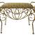 Vintage Wrought Iron Italian Boudoir Hollywood Regency Vanity Bench 1 thumbnail