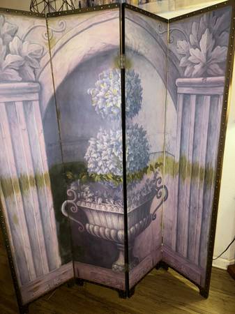 Vintage screen hand painted - $110 (Vancleave)63470971198083123