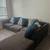 Large Gray Sectional Sofa with Chaise 4 thumbnail