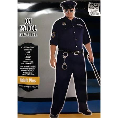 Amscan On Patrol Officer Adult Halloween Costume (Adult Plus - 48/52) 1