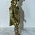 VINTAGE GOLD PAINTED METAL STATUE OF A MUSKETEER HOLDING A SWORD 6 thumbnail