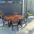 Dining set with 4 chairs a bench & removable leaf 4 thumbnail