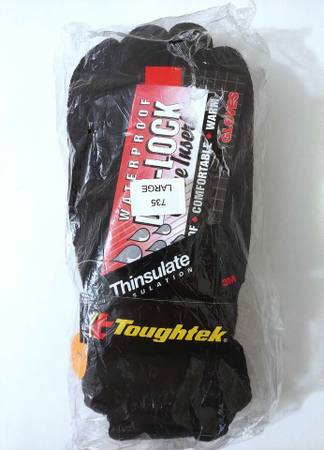 New Olympia Large Waterproof Gloves - 3M Toughtek Thinsulate 1