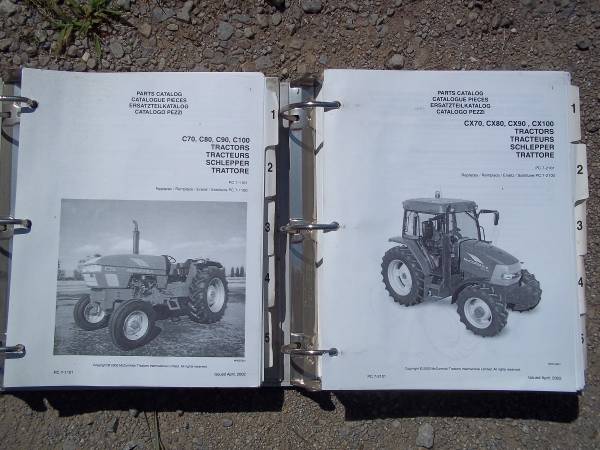 McCormick C and CX series Tractor Parts Manuals 1
