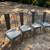 Restoration Hardware Metal Patio Bistro Chairs Set of 4 1 thumbnail