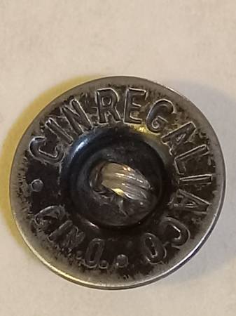 Antique Cincinnati Cin. Regalia Co. Replacement Button 5/8" ca 1900 1