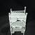 🪞 Vintage White Metal Dollhouse Furniture Set – 4 Pieces +doll 4 thumbnail