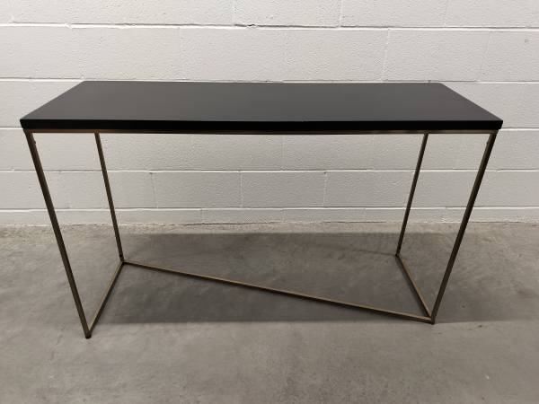 Side Tables Black Console Table, 1