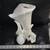 Vintage Collectible Angel Figurine Playing Lyre~Harp White Glossy Ceramic 12" H 18 thumbnail