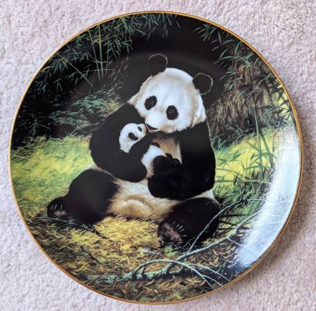 The Panda Collectible Plate by Will Nelson 1