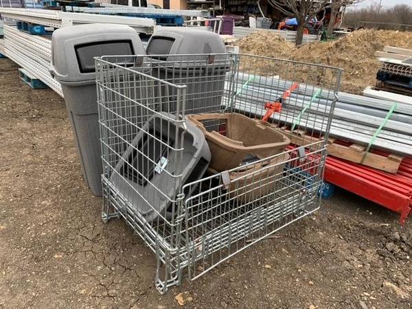 *** Collapsible Folding Wire Rack Bin & Plastic Pallet *** 1