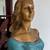 Life size lady bronze sculpture, holding a bird 4 thumbnail
