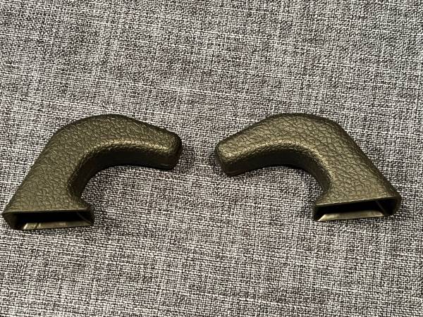 Black front tow hook covers for Jeep Wrangler JL JT 1