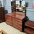 Kling Cherry Mirrored 6 Drawer Dresser Chest - Part of 2 Piece Set 1 thumbnail
