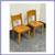 Antique Pine Wood Children's Chairs, Pair 8 thumbnail