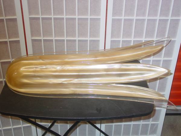 ROUGIER ACRYLIC LUCITE WALL LAMP RETRO VTG MID CENTURY RARE 70'S GLAM 1