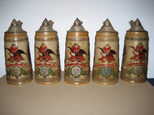 Budweiser Limited Edition Steins 1