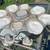 4 Capodimonte BLUE CHERUB Tea Cups w/ Saucers 7 thumbnail