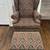 Queen Anne Style Wingback Accent Chair and Ottoman 1 thumbnail
