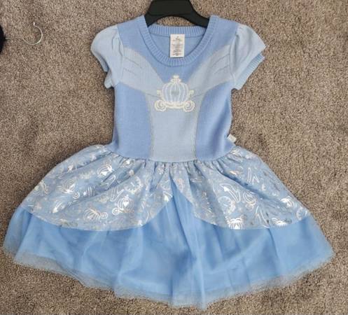 Disney Cinderella cosplay sweater dress 6x 1