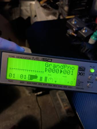 Yamaha Tone Generator MU50 Sound Module  New Battery