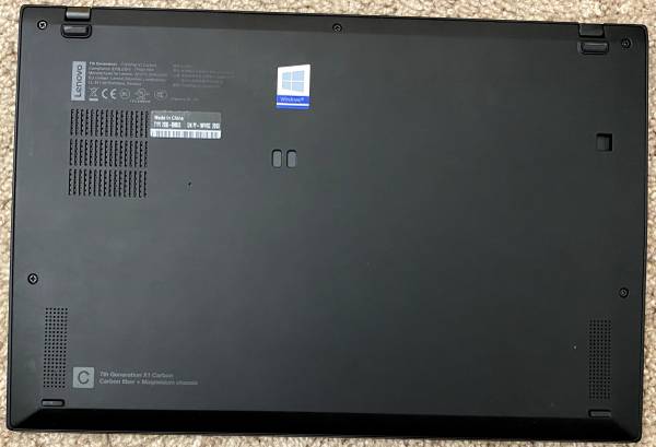 Lenovo X1 Carbon 7th Gen 1