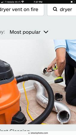 Dryer vent cleaning service. Honest and Clean Dryer 1