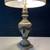 Pair of Antique Italian Neoclassical Carved Wood Urn Table Lamps w/ Dr 6 thumbnail